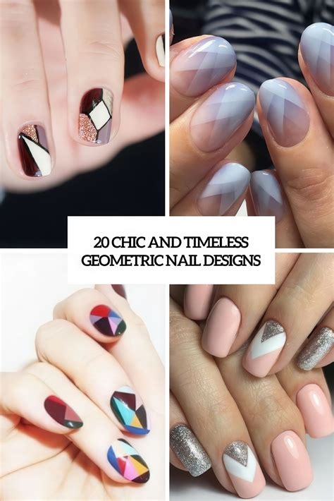 Geometric nail designs