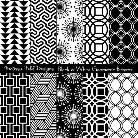 Geometrical Patterns in Black