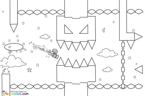Geometry Dash Coloring Pages