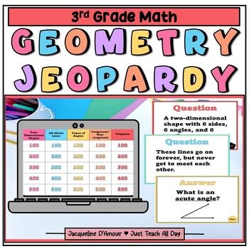 Geometry Jeopardy -4th grade - Quia