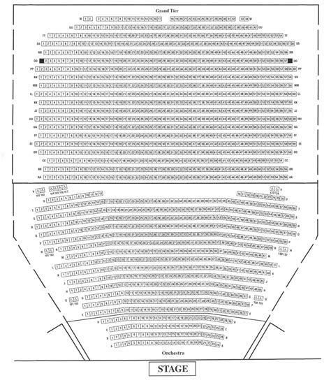 George Mason Concert Hall Seating Chart