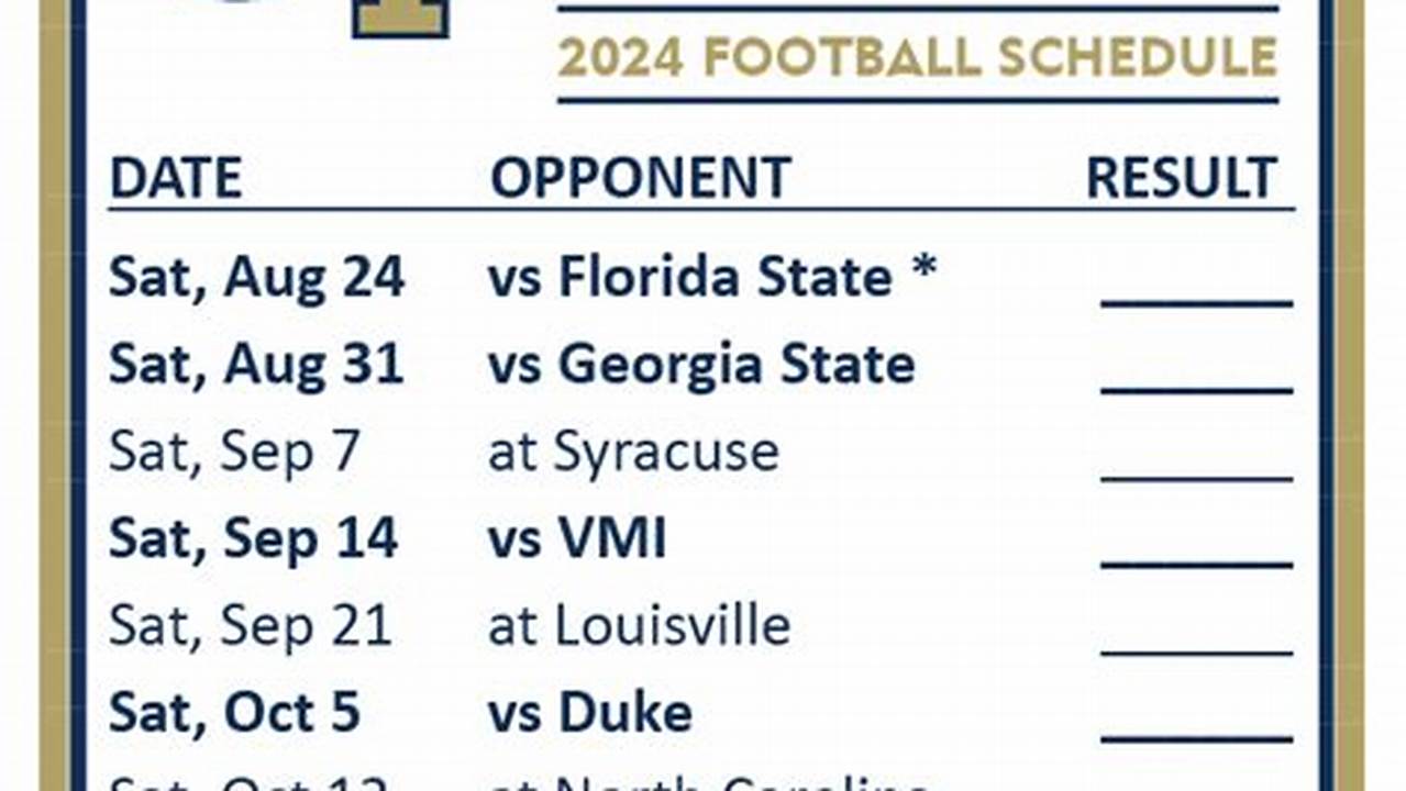 Georgia Tech Spring 2024 Calendar