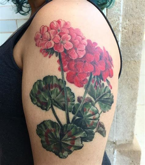 Geranium Flower Tattoo