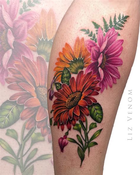 My gerber daisy tattoo. 😊 Daisy tattoo, Tattoos, Lotus