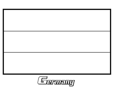 Germany Flag Coloring Page