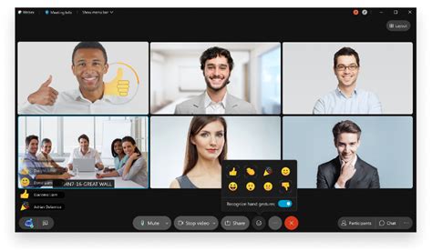 Gestures in Webex