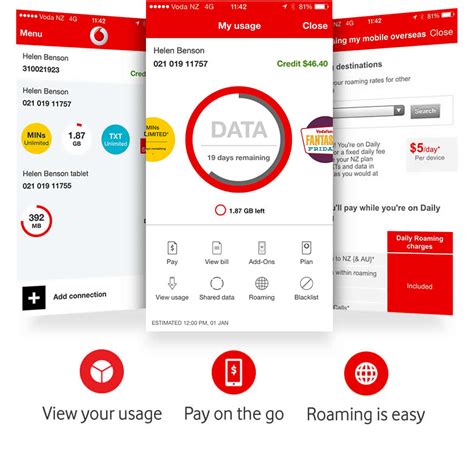 Using My Vodafone for Broadband accounts Vodafone NZ