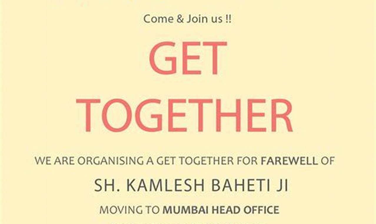 Get Together Invitation Card Design Online