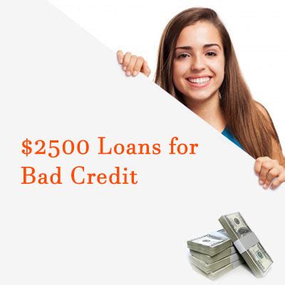 Get 2500 Loan Bad Credit