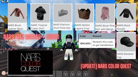 Get 6 FREE Items in [NEW ISLAND] NARS Color Quest on Roblox