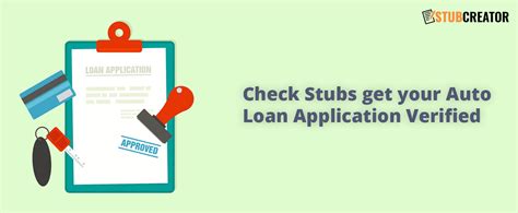 Get A Loan With Check Stubs
