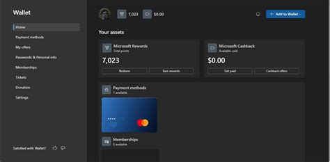 Get Access to Wallet in Microsoft Edge