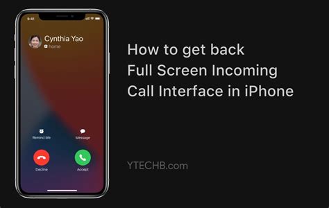 Get Back Full Screen Incoming Calls on iPhone in iOS 14