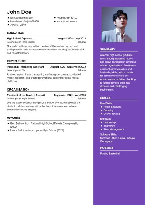 Get Contoh Cv Bahasa Inggris Lulusan