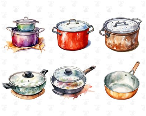 Download Get Cookware Pattern Bundle PNG Printable