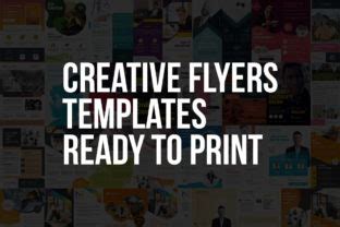 Download Get Creative Flyers Templates Bundle Background Cut Images