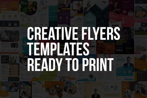 Download Get Creative Flyers Templates Bundle Background Silhouette