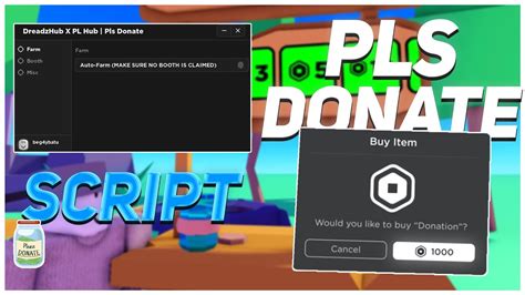 Get FREE ROBUX Roblox Pls Donate Script Script GUI (2023 