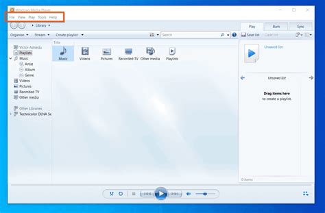 Get Help With Windows Media Player In Windows 10: How To Enable Media Player Menu