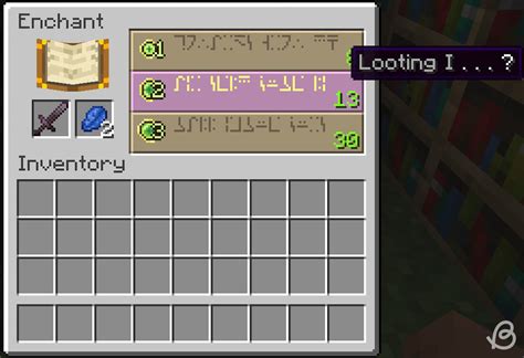 Get Minecraft Looting Enchantment