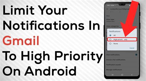 Get Only for High Priority Email Notifications