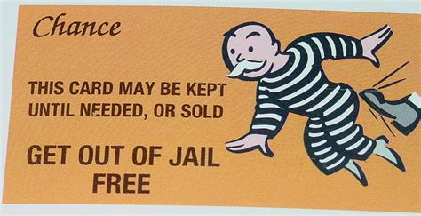 Get Out Jail Free Card Template