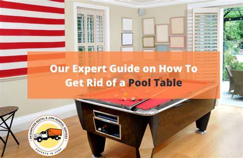 Get Rid Of Pool Table