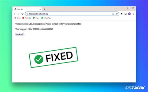 Get Rid of the URL Rejected Error From Your Web Browser