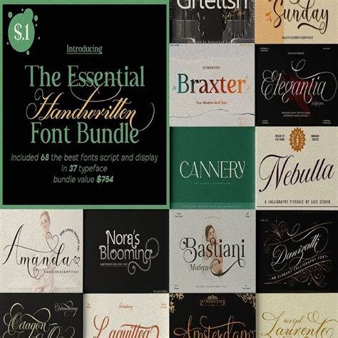 Download Get The Essential Font Bundle 3 Gif Commercial Use DXF Files