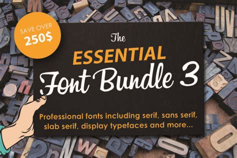 Download Get The Essential Font Bundle 3 Gif Commercial Use For Crafts