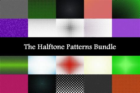 Download Get The Halftone Patterns Bundle Images for Cricut Machine