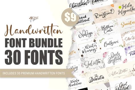 Download Get The Handwritten Font Bundle PSD Creativefabrica Free PSD Mockups