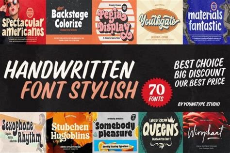 Download Get The Handwritten Font Bundle PSD Files