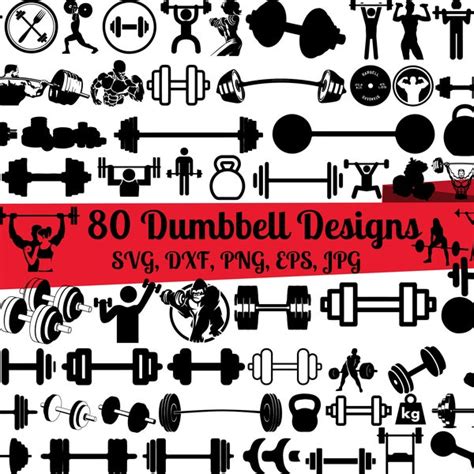 Download Get Unique Barbell Patterns Bundle SVG Cut Files