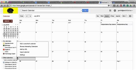 Get Url For Google Calendar