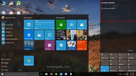 Get Windows 10 Action Center Working Again