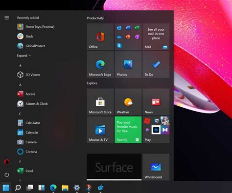 Get Windows 10 Start Menu with Live Tiles in Windows 11