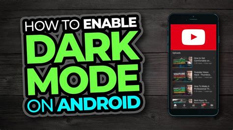 Get YouTube dark mode for Android
