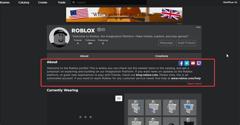 Get players Roblox account description - Scripting Support 