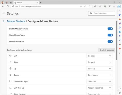 Get ready to get more mouse gestures in Edge