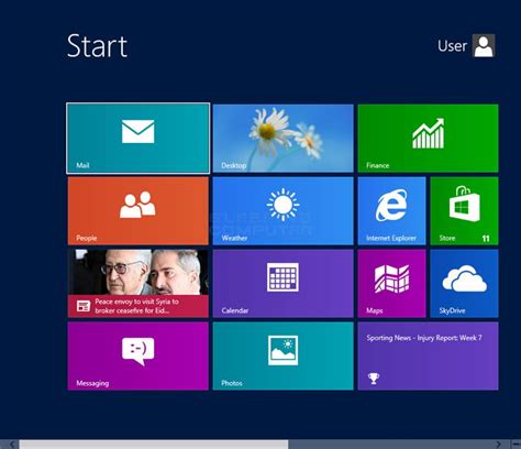 Get the Windows 8 type Start Screen