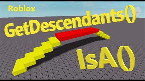 GetDescendants() and IsA() Functions (2022 Roblox Studio Tutorial 