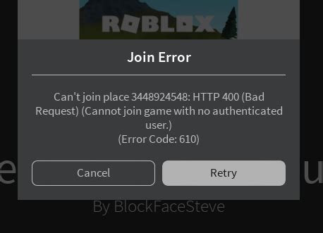 Getting \"Cannot join game with no authenticated user\" error - Engine 
