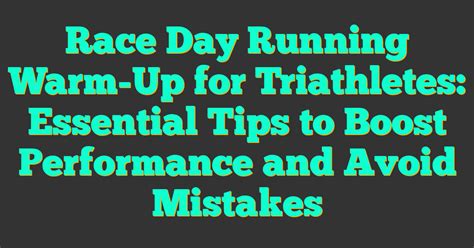 Getting Ready for Race Day: Training Tips