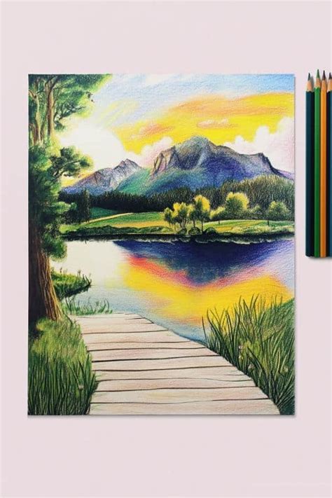 Getting Started: Essential Materials and Techniques for Landscape Drawing Colored Pencil Tutorials