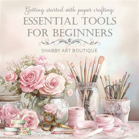 Essential tools and materials for paper crafts