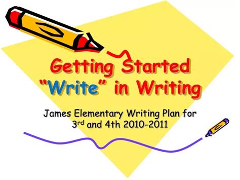 Getting Started: What to Write