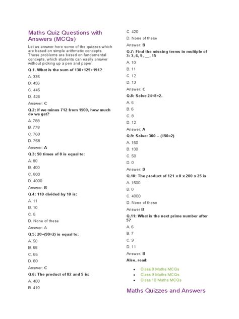 Getting Started: Where to Find Great Maths Quiz Questions