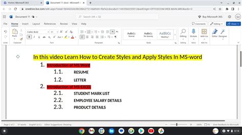 Getting Started with Creating and Applying Heading Styles