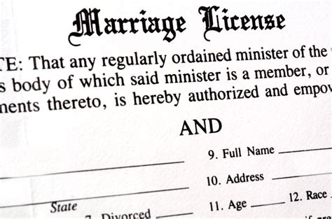 Getting Your Marriage License Ready